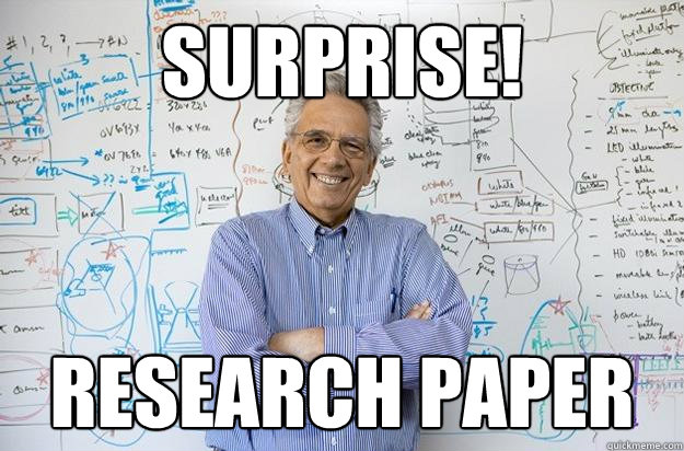 surprise! research paper  Engineering Professor