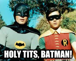 Holy Tits, Batman!  Batman and Robin