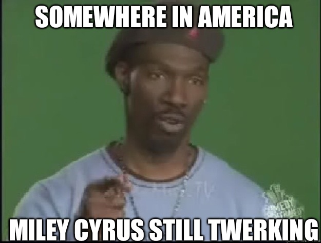 Somewhere in America  Miley Cyrus still Twerking   