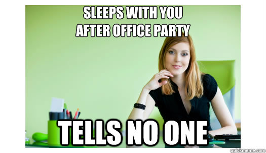 SLEEPS WITH YOU
AFTER OFFICE PARTY TELLS NO ONE - SLEEPS WITH YOU
AFTER OFFICE PARTY TELLS NO ONE  Good Girl Office Whore