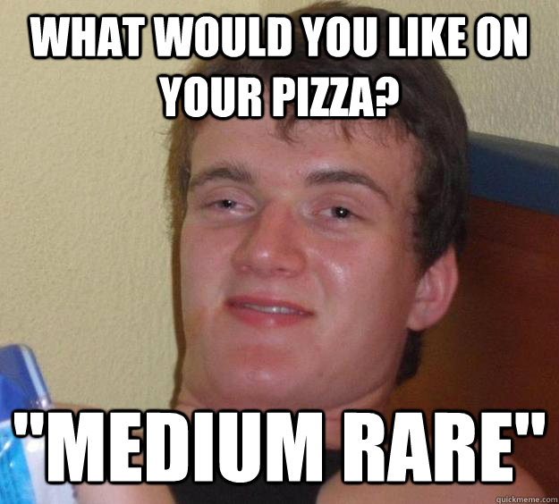What would you like on your pizza? 