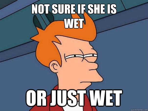 Not sure if she is 
wet or just wet  Futurama Fry