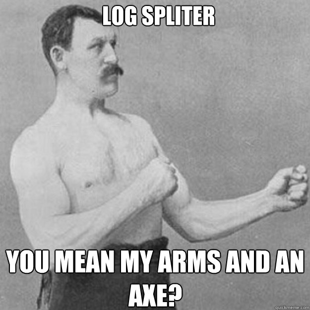 Log Spliter You mean my arms and an axe? - Log Spliter You mean my arms and an axe?  Misc