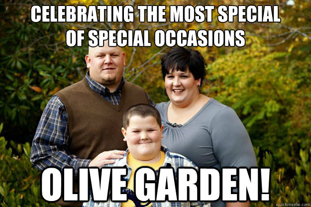 celebrating the most special 
of special occasions olive garden! - celebrating the most special 
of special occasions olive garden!  Happy American Family