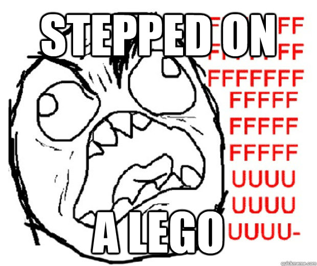 STEPPED ON A LEGO  Rage Guy