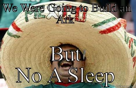 Noah sleep - WE WERE GOING TO BUILD AN ARK  BUT NO A SLEEP Merry mexican