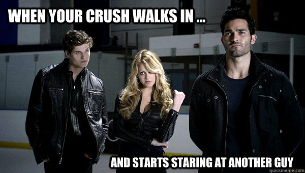 when your crush walks in ... and starts staring at another guy - when your crush walks in ... and starts staring at another guy  Misc