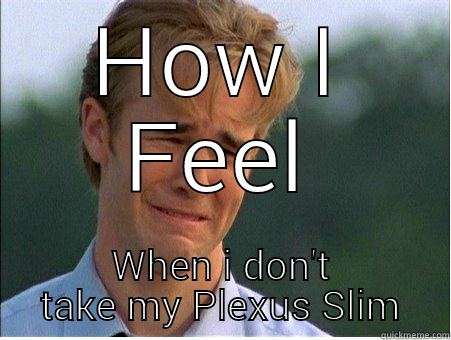 The Plexus Blues - HOW I FEEL WHEN I DON'T TAKE MY PLEXUS SLIM 1990s Problems