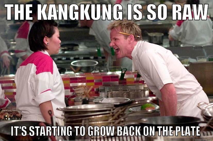  THE KANGKUNG IS SO RAW  IT'S STARTING TO GROW BACK ON THE PLATE Misc