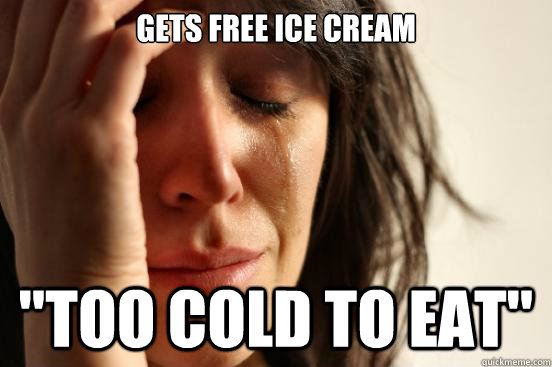 Gets free ice cream 