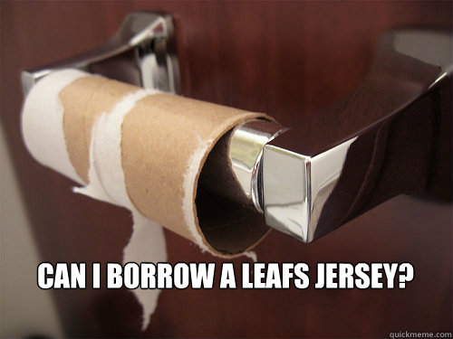 Can I Borrow A Leafs Jersey?  Leafs Toilet Paper