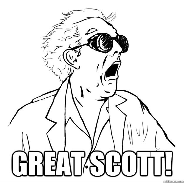  GREAT SCOTT!  