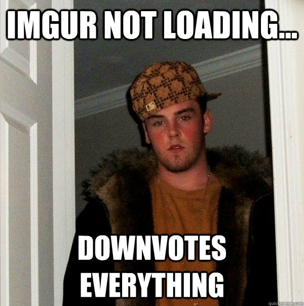 Imgur not loading... downvotes everything  Scumbag Steve