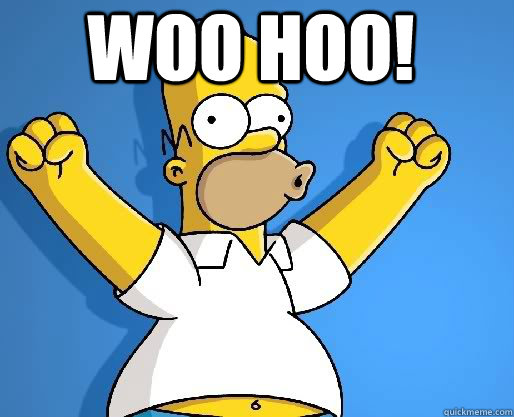 WOO HOO! - WOO HOO!  homer woo hoo