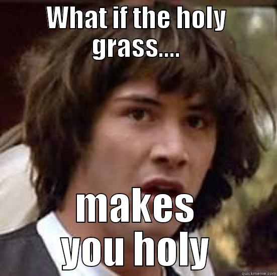 WHAT IF THE HOLY GRASS.... MAKES YOU HOLY conspiracy keanu