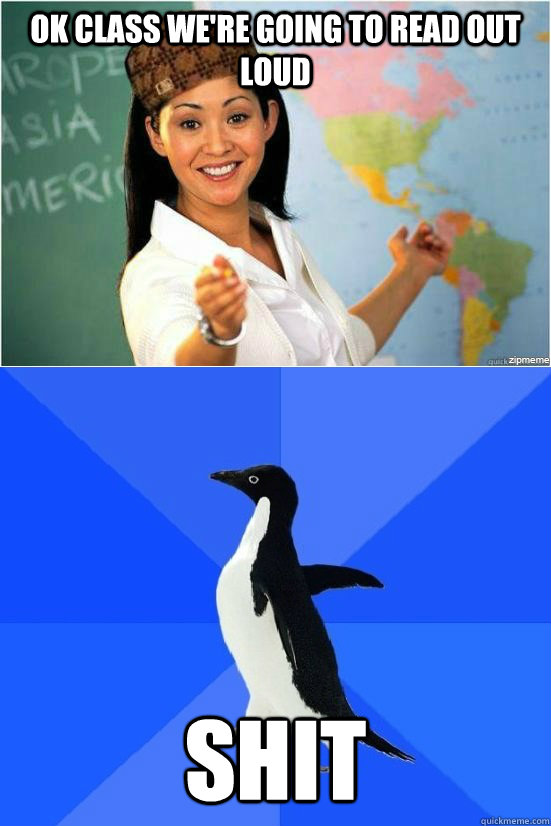 OK class we're going to read out loud  Shit - OK class we're going to read out loud  Shit  Misc