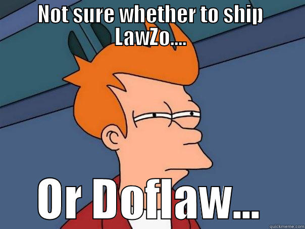 NOT SURE WHETHER TO SHIP LAWZO.... OR DOFLAW... Futurama Fry