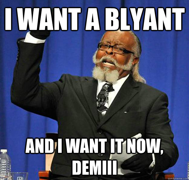 I want a blyant and i want it now, Demiii  Jimmy McMillan