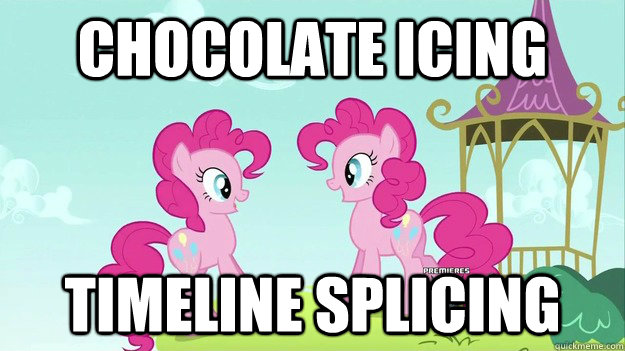 chocolate icing timeline splicing  Double Pinkie Pie Pony