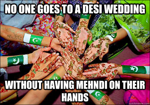 No One Goes to a desi wedding without having mehndi on their hands  Pakistani wedding
