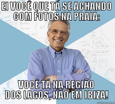 EI VOCÊ QUE TÁ SE ACHANDO COM FOTOS NA PRAIA: VOCÊ TÁ NA REGIÃO DOS LAGOS, NÃO EM IBIZA! Engineering Professor