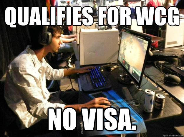 Qualifies for WCG No visa. - Qualifies for WCG No visa.  Top Indian Gamer