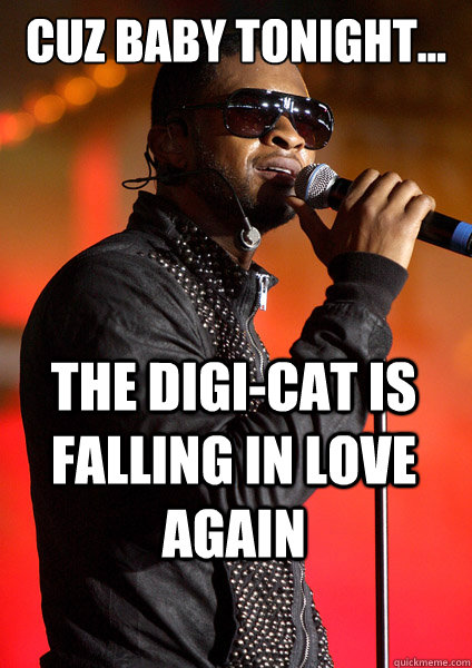 Cuz Baby TONIGHT... The Digi-Cat is Falling in Love AGAIN  