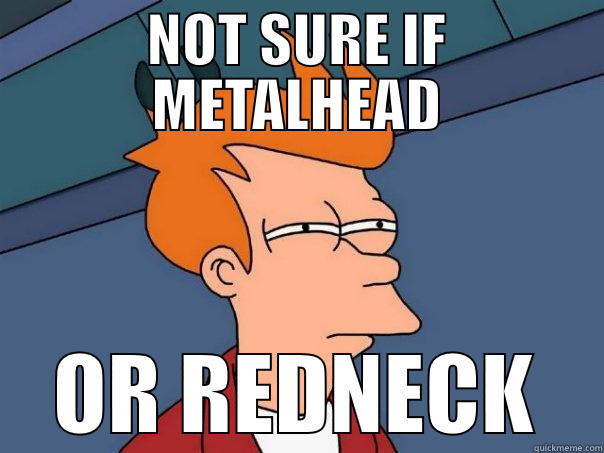 NOT SURE IF METALHEAD OR REDNECK Futurama Fry