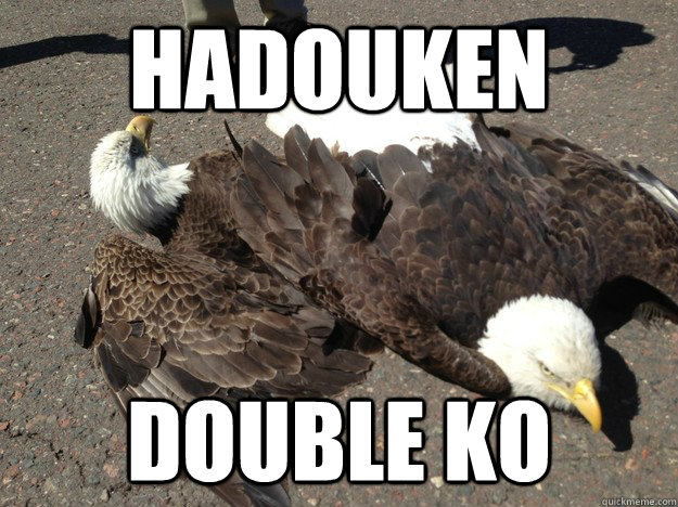 hadouken Double ko - hadouken Double ko  Angry Birds