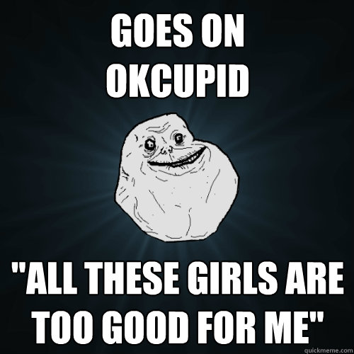 Goes on 
okcupid 
