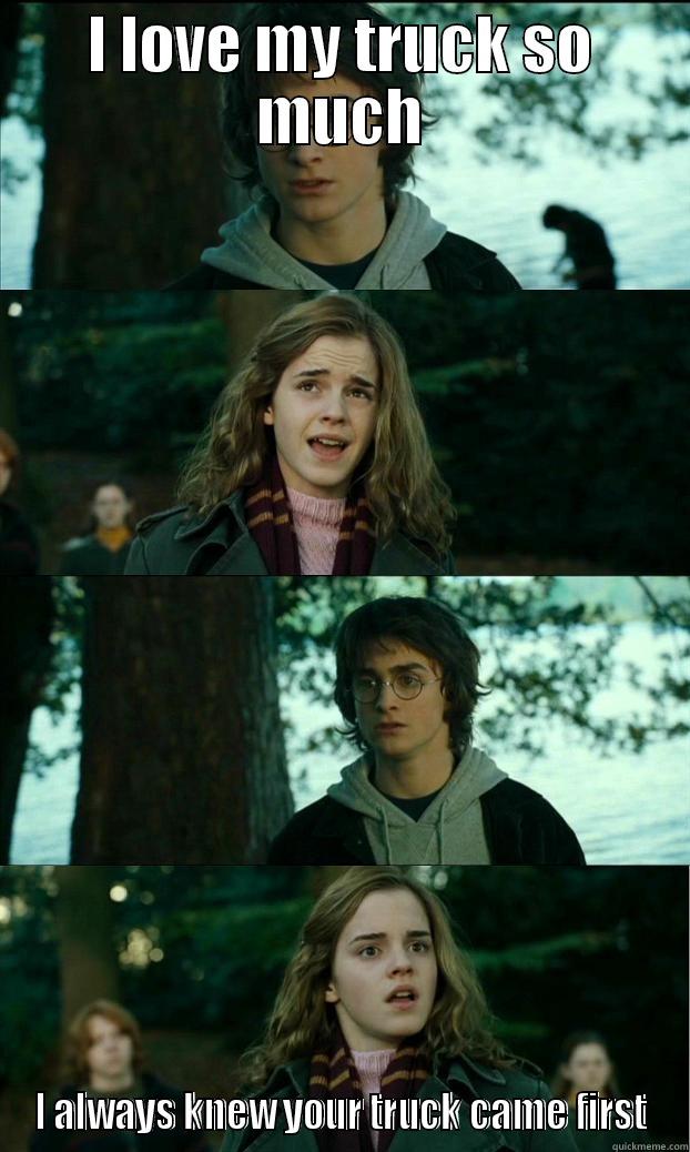 I LOVE MY TRUCK SO MUCH I ALWAYS KNEW YOUR TRUCK CAME FIRST Horny Harry