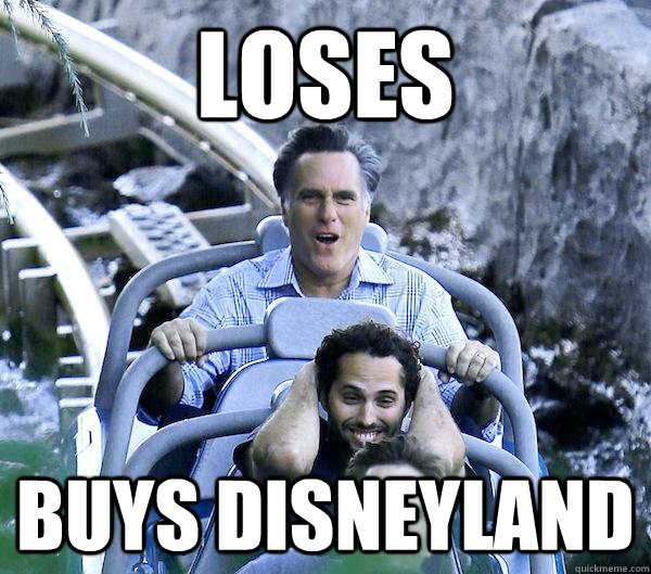 Loses Buys Disneyland  