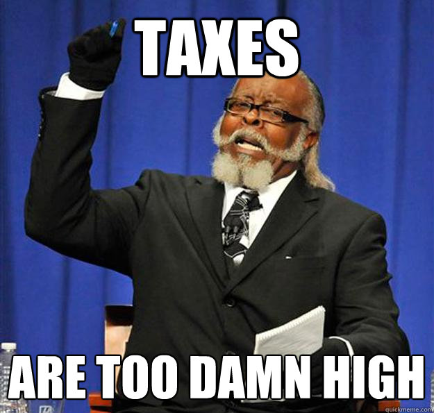 taxes are too damn high  Jimmy McMillan
