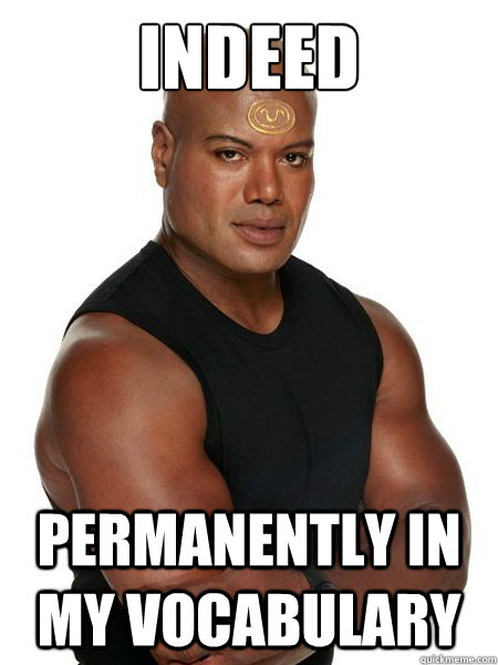 indeed permanently in my vocabulary  telc indeed