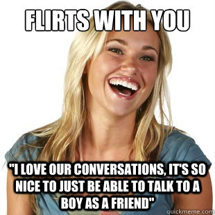 Flirts with you  