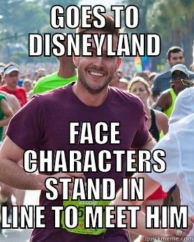 GOES TO DISNEYLAND.  FACE CHARACTERS STAND IN LINE TO MEET HIM. - GOES TO DISNEYLAND FACE CHARACTERS STAND IN LINE TO MEET HIM Ridiculously photogenic guy
