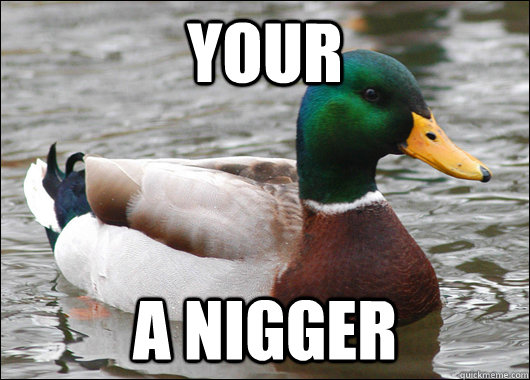 your a nigger  Actual Advice Mallard