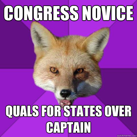 Congress Novice Quals for states over captain  Forensics Fox