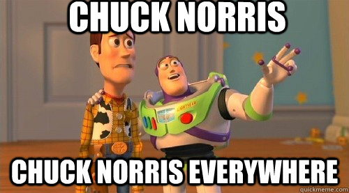 Chuck Norris Chuck norris EVERYWHERE  Buzz Kill