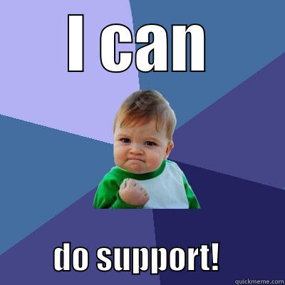 I CAN          DO SUPPORT!          Success Kid
