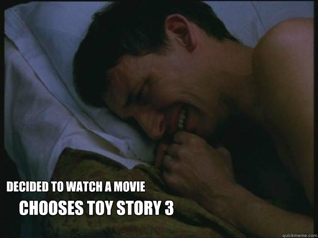 decided to watch a movie chooses toy story 3  
