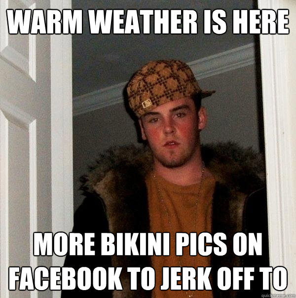 warm weather is here more bikini pics on facebook to jerk off to - warm weather is here more bikini pics on facebook to jerk off to  Scumbag Steve