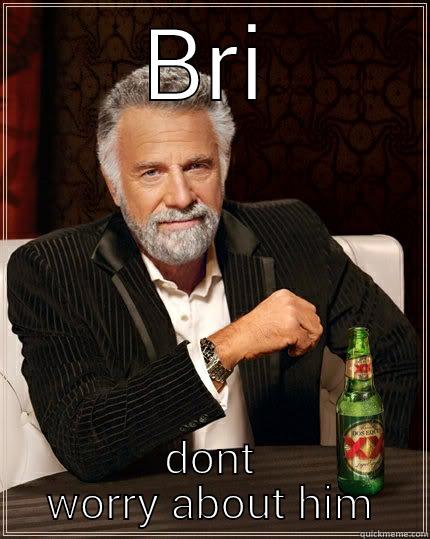 BRI DONT WORRY ABOUT HIM The Most Interesting Man In The World
