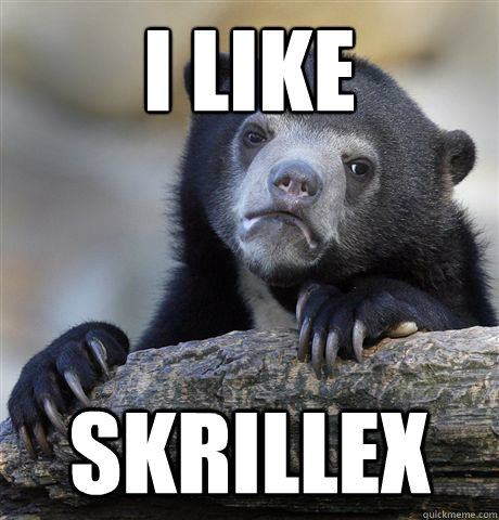 I like Skrillex  Confession Bear