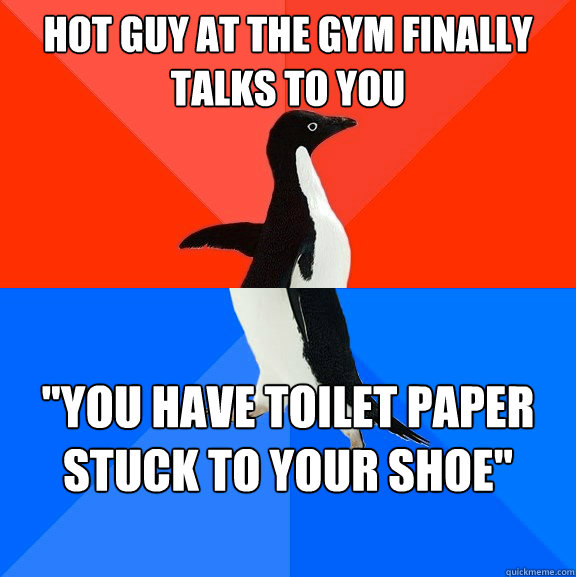 Hot guy at the gym finally talks to you 