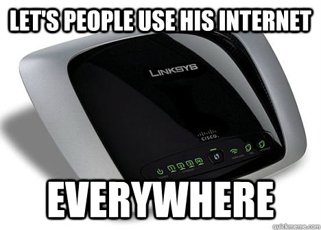 let's people use his internet  everywhere - let's people use his internet  everywhere  Good Guy Linksys