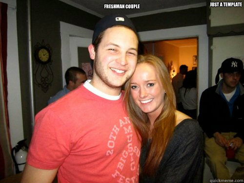 Freshman Couple Just a template  Freshman Couple