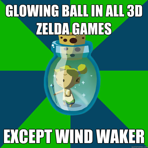 Glowing ball in all 3d zelda games Except wind waker  