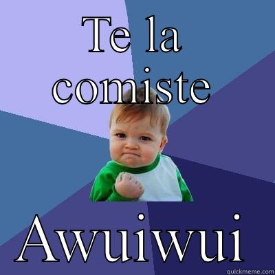 TE LA COMISTE AWUIWUI Success Kid