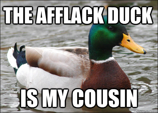 The Afflack Duck Is my cousin   Actual Advice Mallard